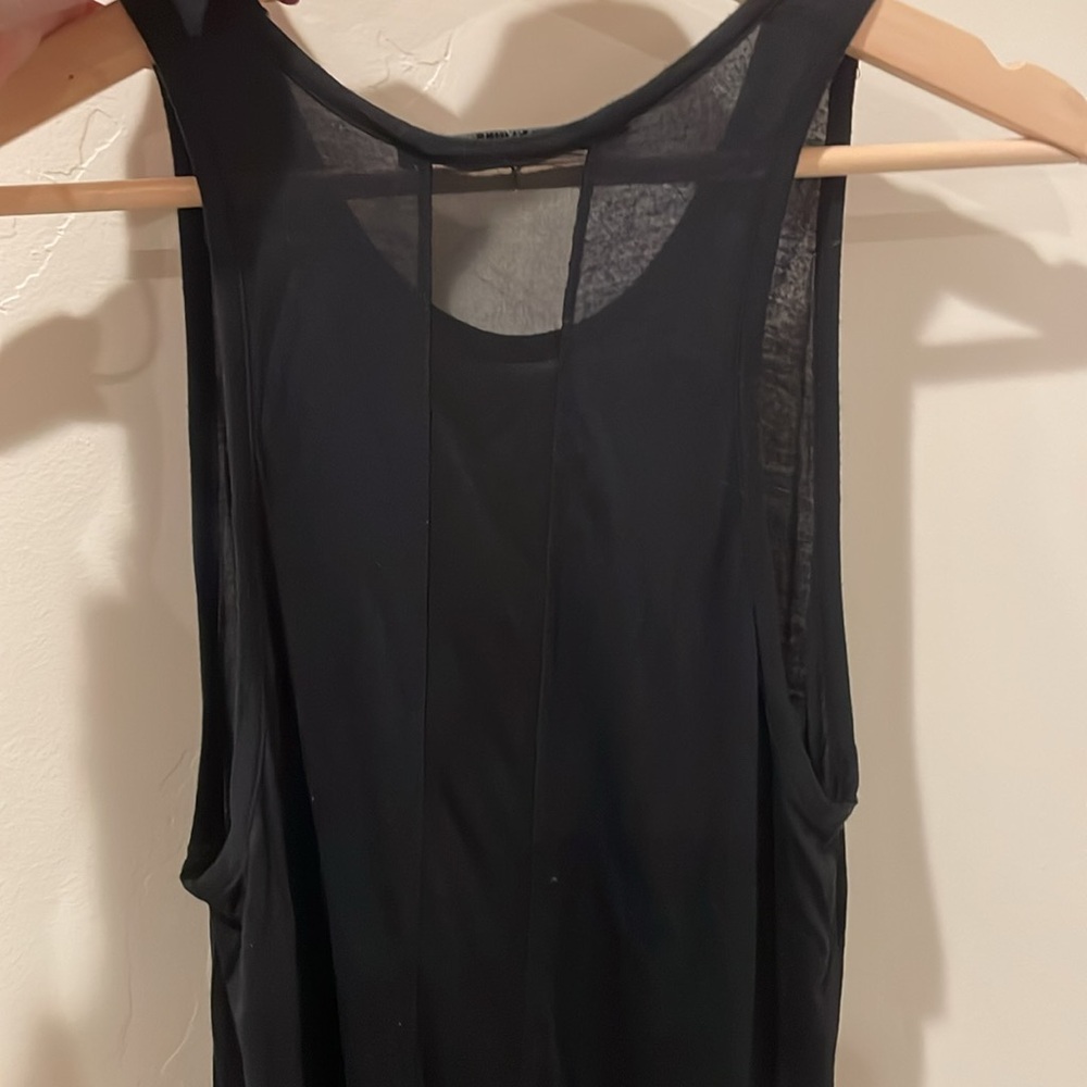 All Saints black cotton tank top - Picture 2 of 6